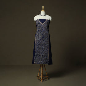 Bengal kantha hand embroidered cotton unstitched kurta