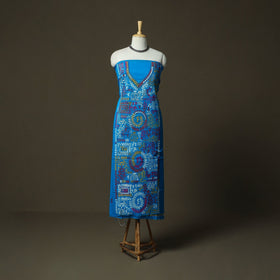 Bengal kantha hand embroidered cotton unstitched kurta