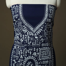Bengal kantha hand embroidered cotton unstitched kurta