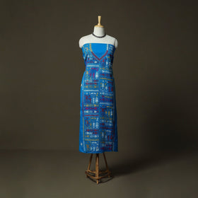 Bengal kantha hand embroidered cotton unstitched kurta