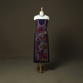 Bengal kantha hand embroidered cotton unstitched kurta