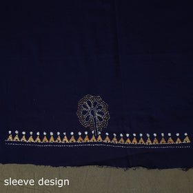 Bengal kantha hand embroidered cotton unstitched kurta