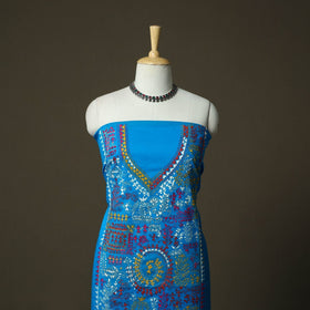 Bengal kantha hand embroidered cotton unstitched kurta