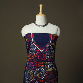 Bengal kantha hand embroidered cotton unstitched kurta