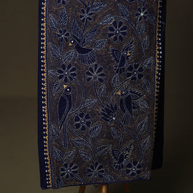 Bengal kantha hand embroidered cotton unstitched kurta