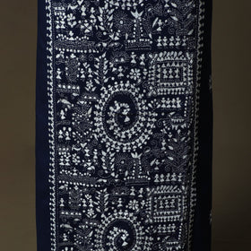 Bengal kantha hand embroidered cotton unstitched kurta