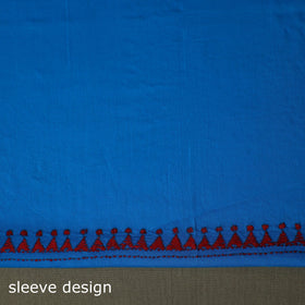 Bengal kantha hand embroidered cotton unstitched kurta