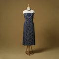 Blue - bengal kantha hand embroidered unstitched kurta