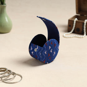 Blue Bengal Kantha Work Handcrafted Bangle Box (Small)