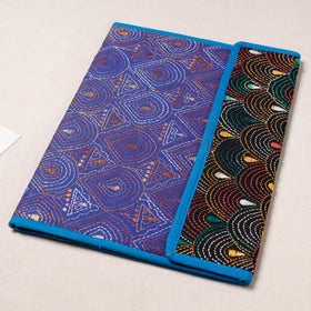 Blue Bengal Kantha Work Handcrafted File Folder 