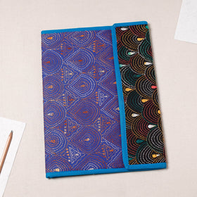 Blue Bengal Kantha Work Handcrafted File Folder 