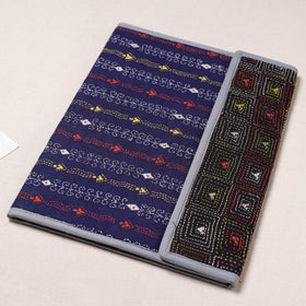 Blue Bengal Kantha Work Handcrafted File Folder 