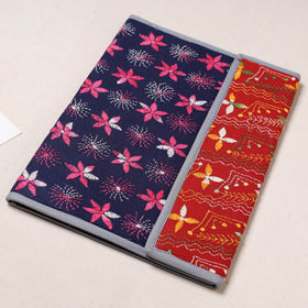 Blue Bengal Kantha Work Handcrafted File Folder 