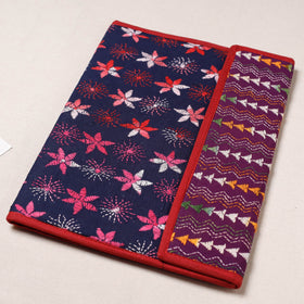 Blue Bengal Kantha Work Handcrafted File Folder 