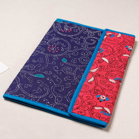 Blue Bengal Kantha Work Handcrafted File Folder 