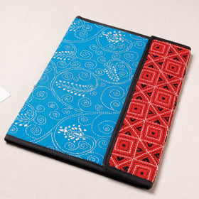 Blue Bengal Kantha Work Handcrafted File Folder 