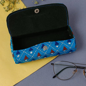 Blue Bengal Kantha Work Handcrafted Spectacles Case