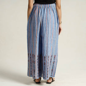 Bengal Khesh Weaving Cotton Kantha Embroidery Palazzo