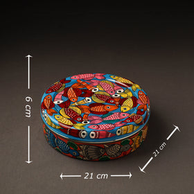  Bengal Patua Handpainted Stainless Steel Casserole