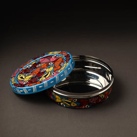  Bengal Patua Handpainted Stainless Steel Casserole