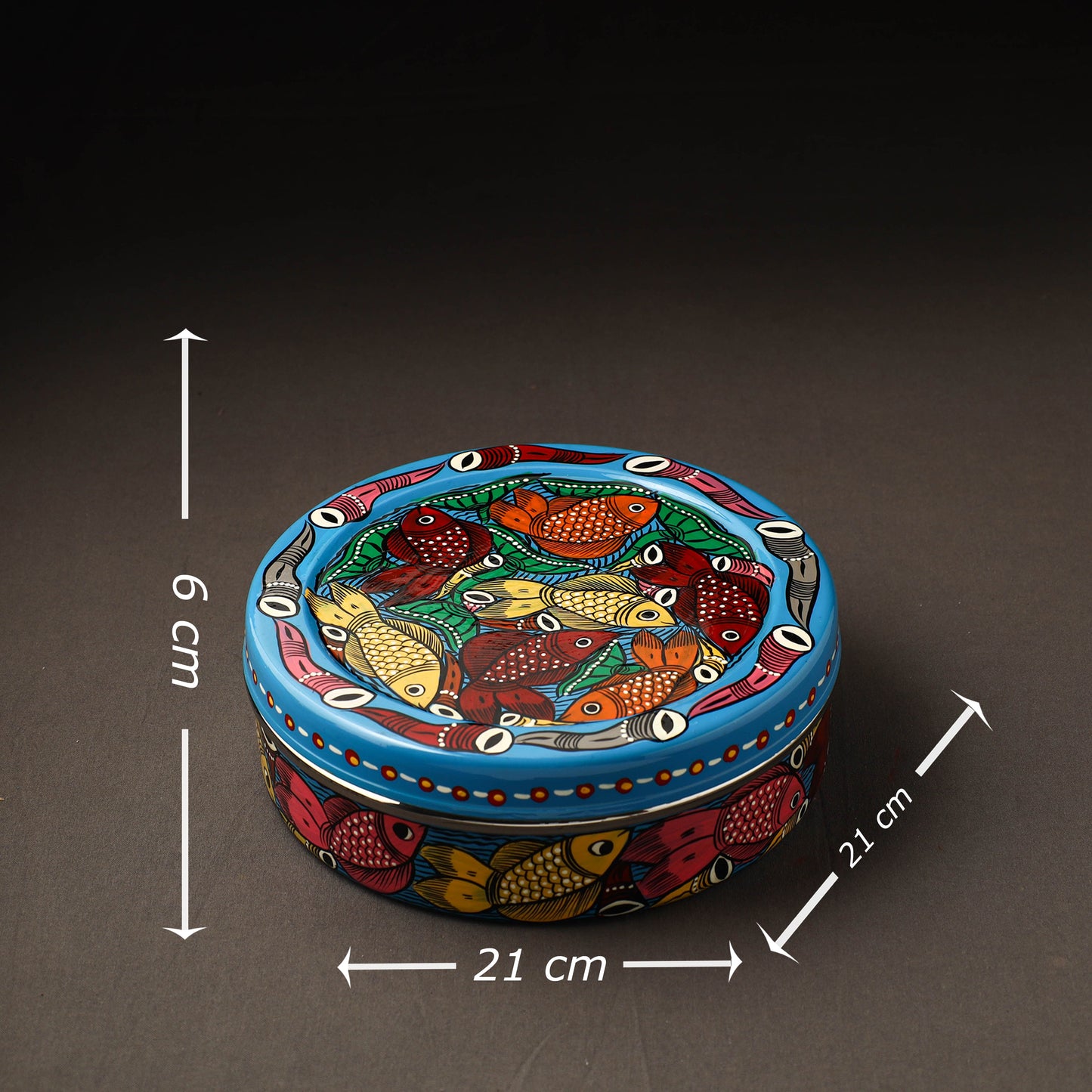  Bengal Patua Handpainted Stainless Steel Casserole