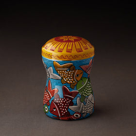  Bengal Patua Handpainted Stainless Steel Multi Utility Canister 