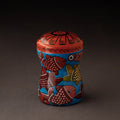  Bengal Patua Handpainted Stainless Steel Multi Utility Canister 