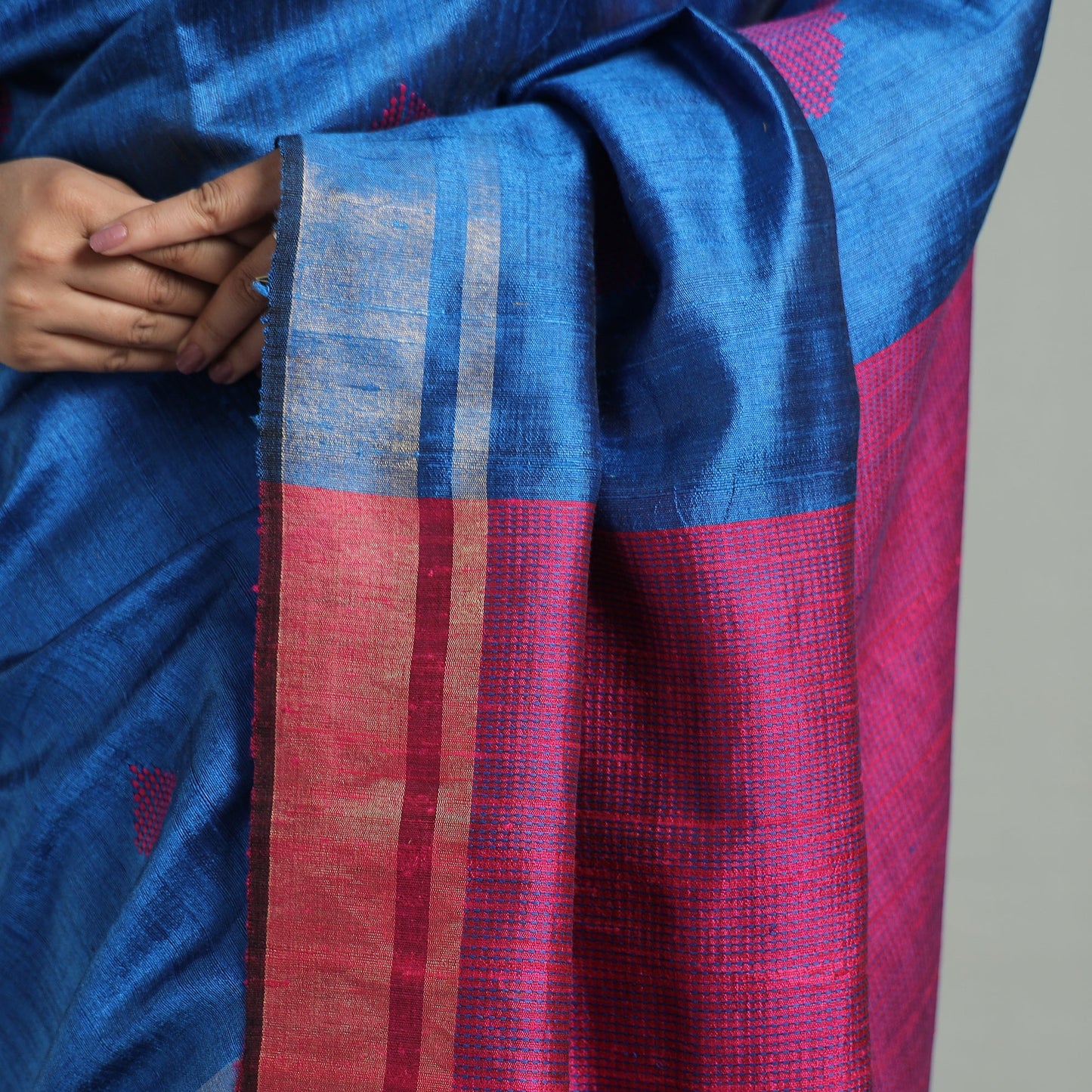 Buy Bengal  Border Handloom Pure Cotton Saree 51 Online at iTokri.com