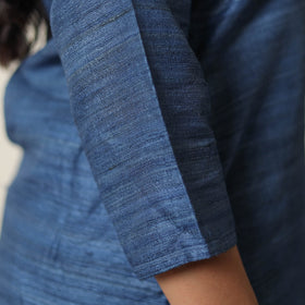 Bhagalpuri Handwoven Desi Tussar Silk Straight Kurta for Women