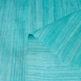 Blue Bhagalpuri Handwoven Pure Desi Tussar Silk Fabric