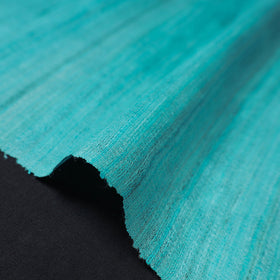 Blue Bhagalpuri Handwoven Pure Desi Tussar Silk Fabric