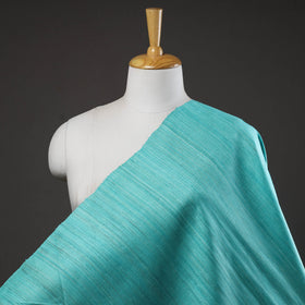 Blue Bhagalpuri Handwoven Pure Desi Tussar Silk Fabric