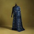 Blue - bindaas art natural dyed cotton saree 05