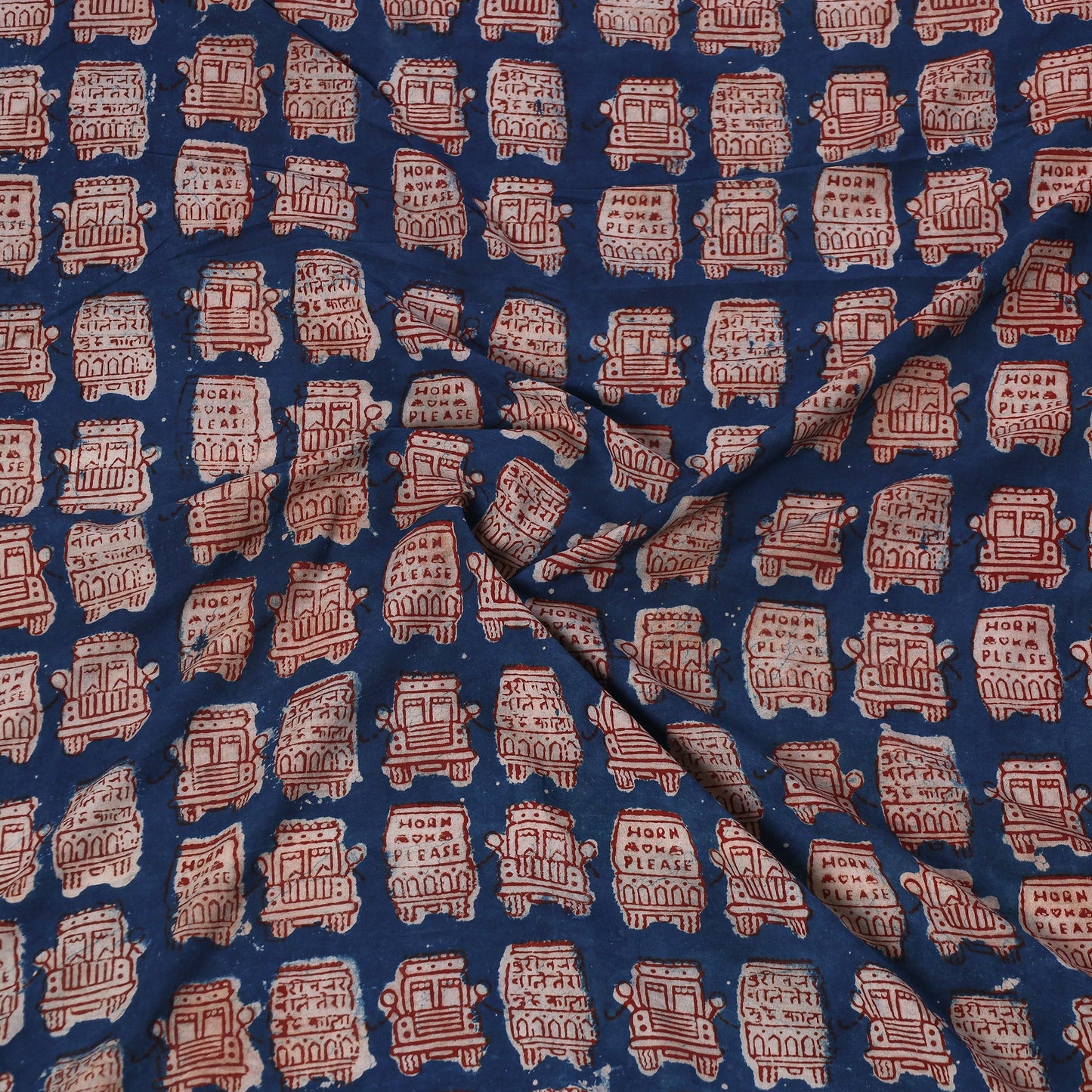 block printed blouse piece