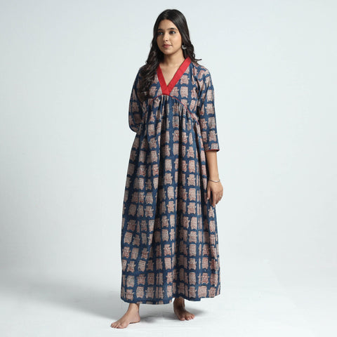  Bindaas Art Block Printed Cotton Dress 