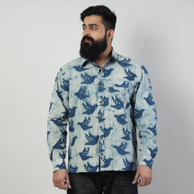 Bindaas Block Art Printed Cotton Men Full Sleeve Shirt