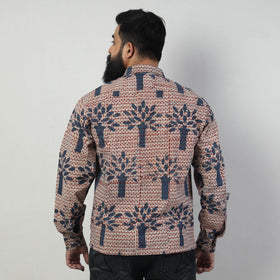 Bindaas Block Art Printed Cotton Men Full Sleeve Shirt