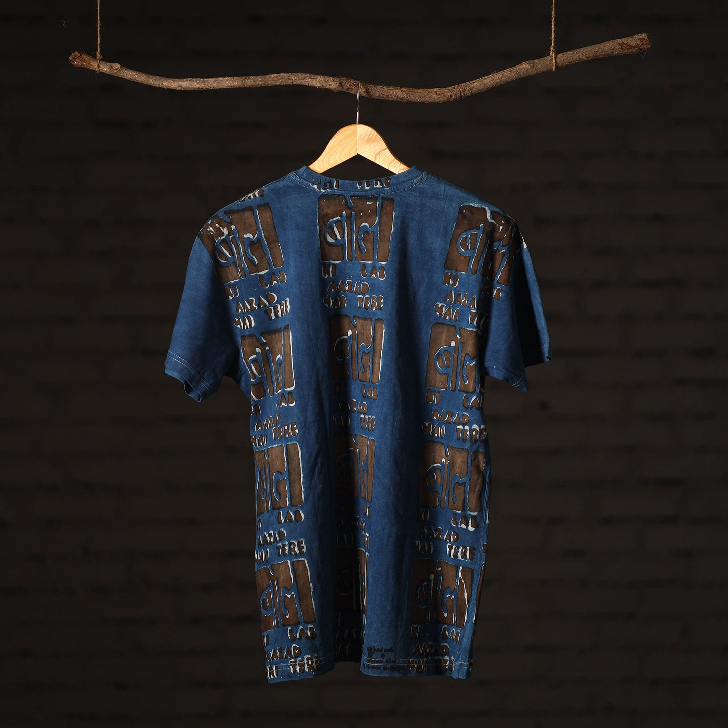 Buy Bindaas Block Art Printed Cotton Round Neck T-shirt Online at iTokri.com