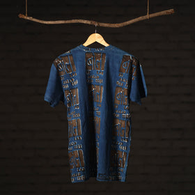 Buy Bindaas Block Art Printed Cotton Round Neck T-shirt Online at iTokri.com