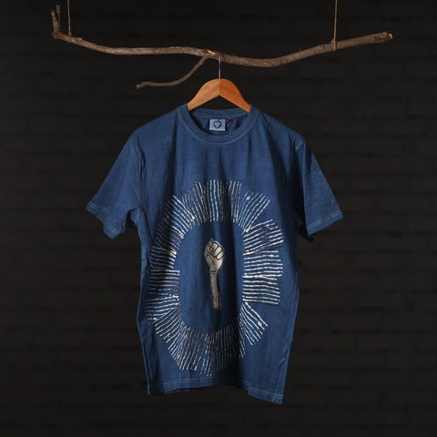  Bindaas Block Art Printed Cotton Round Neck T-shirt Online at iTokri.com