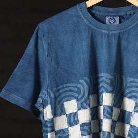  Bindaas Block Art Printed Cotton Round Neck T-shirt 