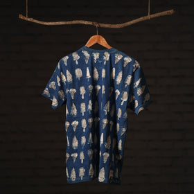  Bindaas Block Art Printed Cotton Round Neck T-shirt 