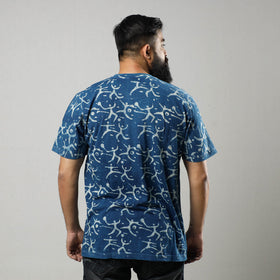 Buy Bindaas Block Art Printed Cotton Round Neck T-shirt Online at iTokri.com