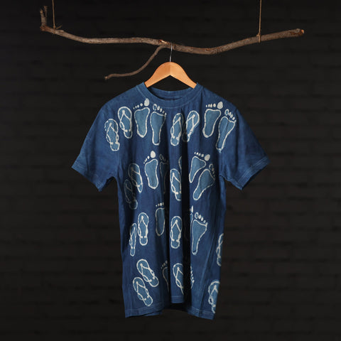 Buy Bindaas Block Art Printed Cotton Round Neck T-shirt Online at iTokri.com