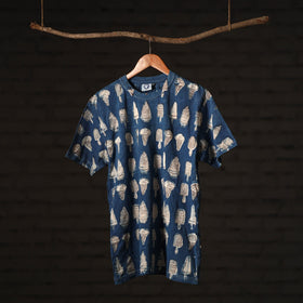  Bindaas Block Art Printed Cotton Round Neck T-shirt 