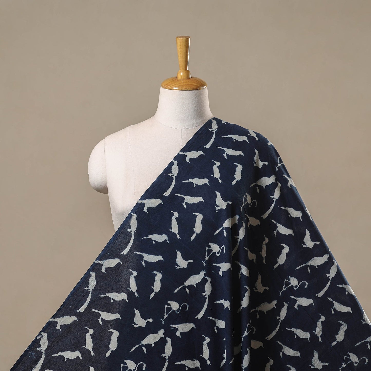 Bindaas cotton natural dyed fabric 03 - handcrafted