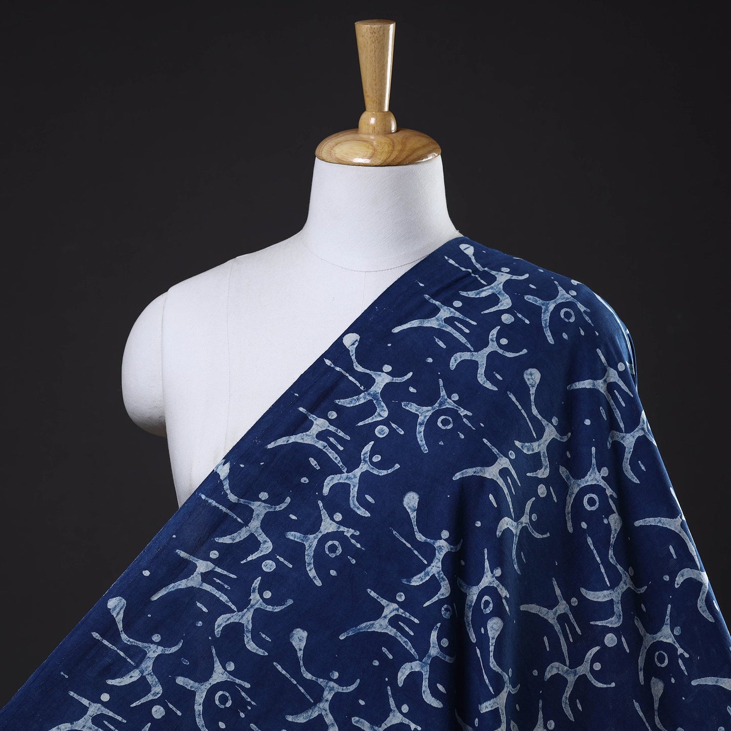  Bindaas Block Printed Natural Dyed Cotton Fabric 02 