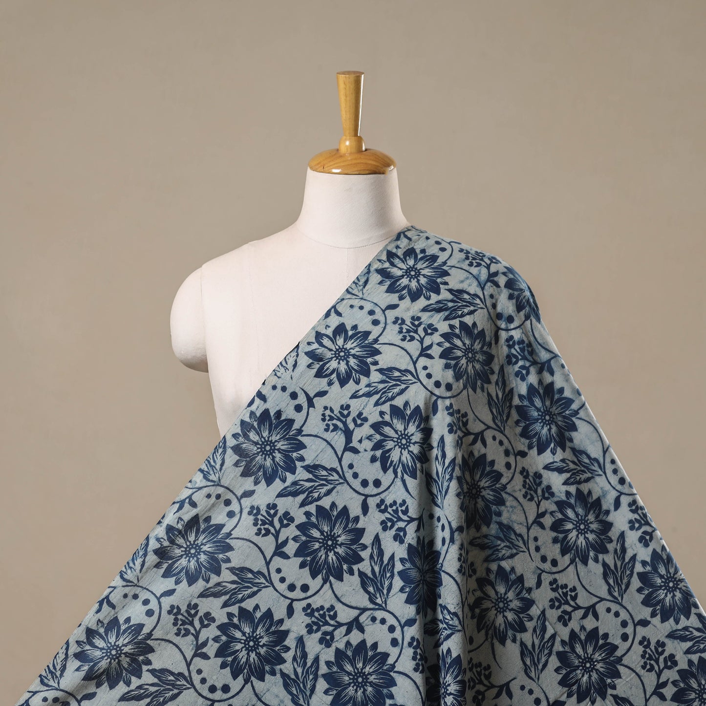 Bindaas cotton natural dyed fabric 04 - handcrafted