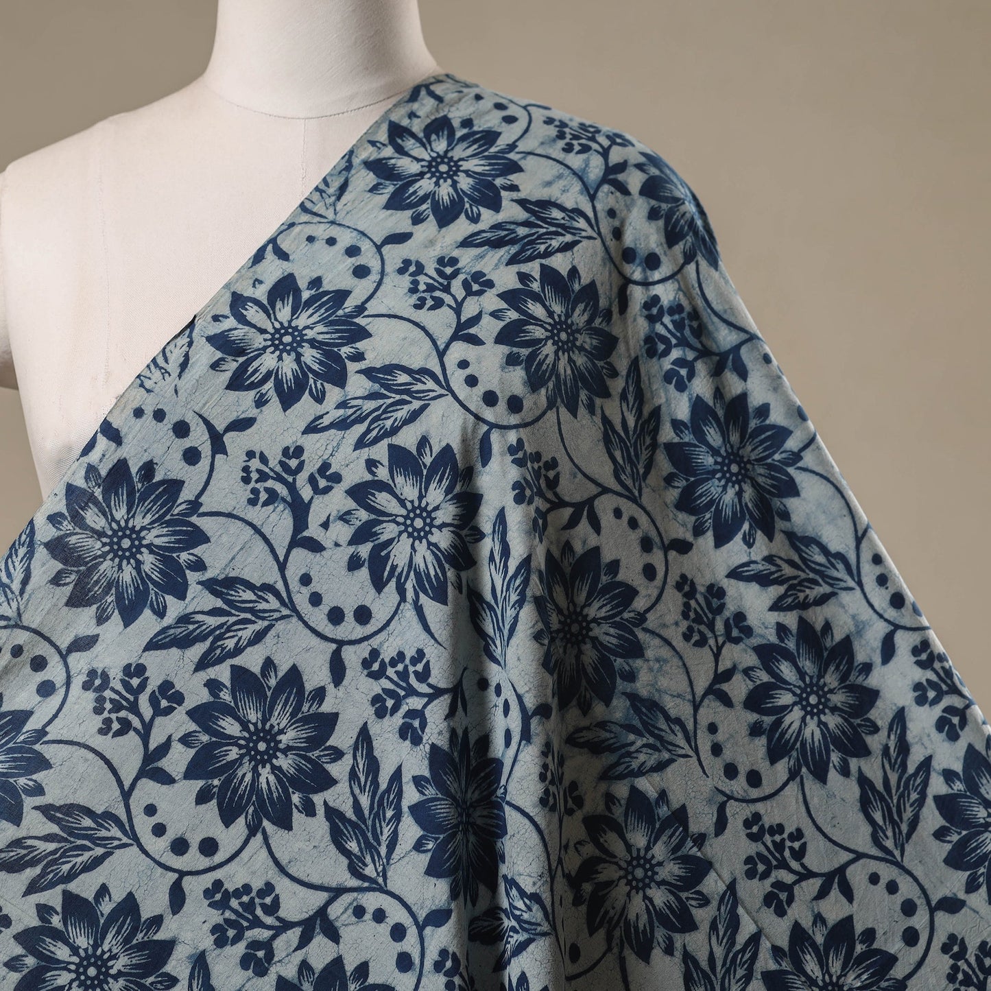 Bindaas cotton natural dyed fabric 04 - handcrafted