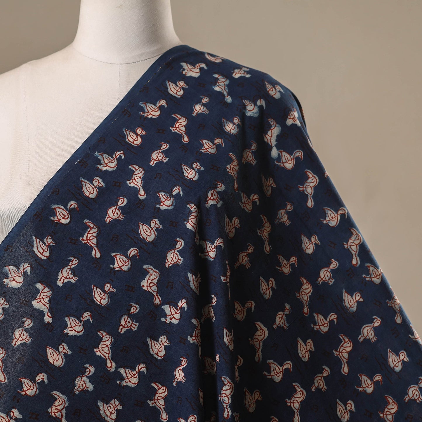 Bindaas cotton natural dyed fabric 12 - handcrafted